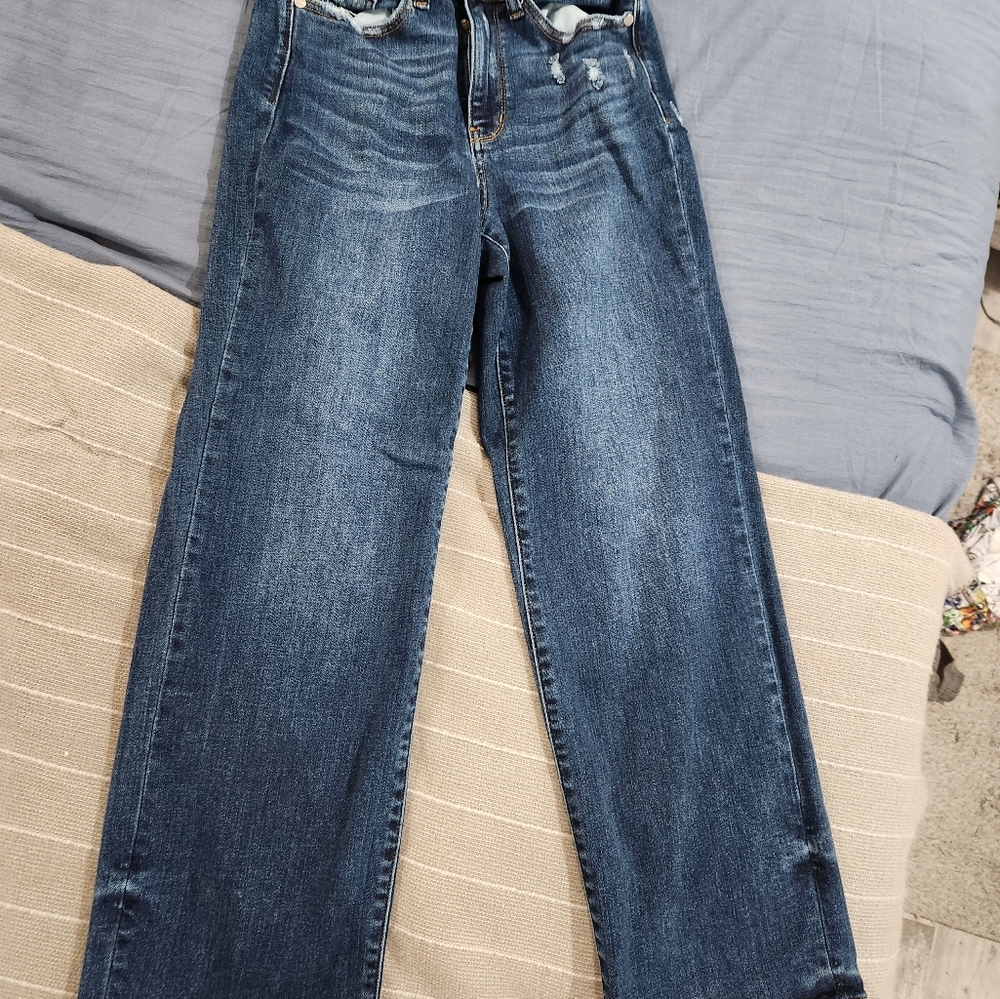 Judy Blue High Rise Wide Leg Jeans